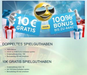 Online Casinos mit 1 Euro Einzahlung und Bonus, casino 1 euro einzahlen 20 bekommen.
